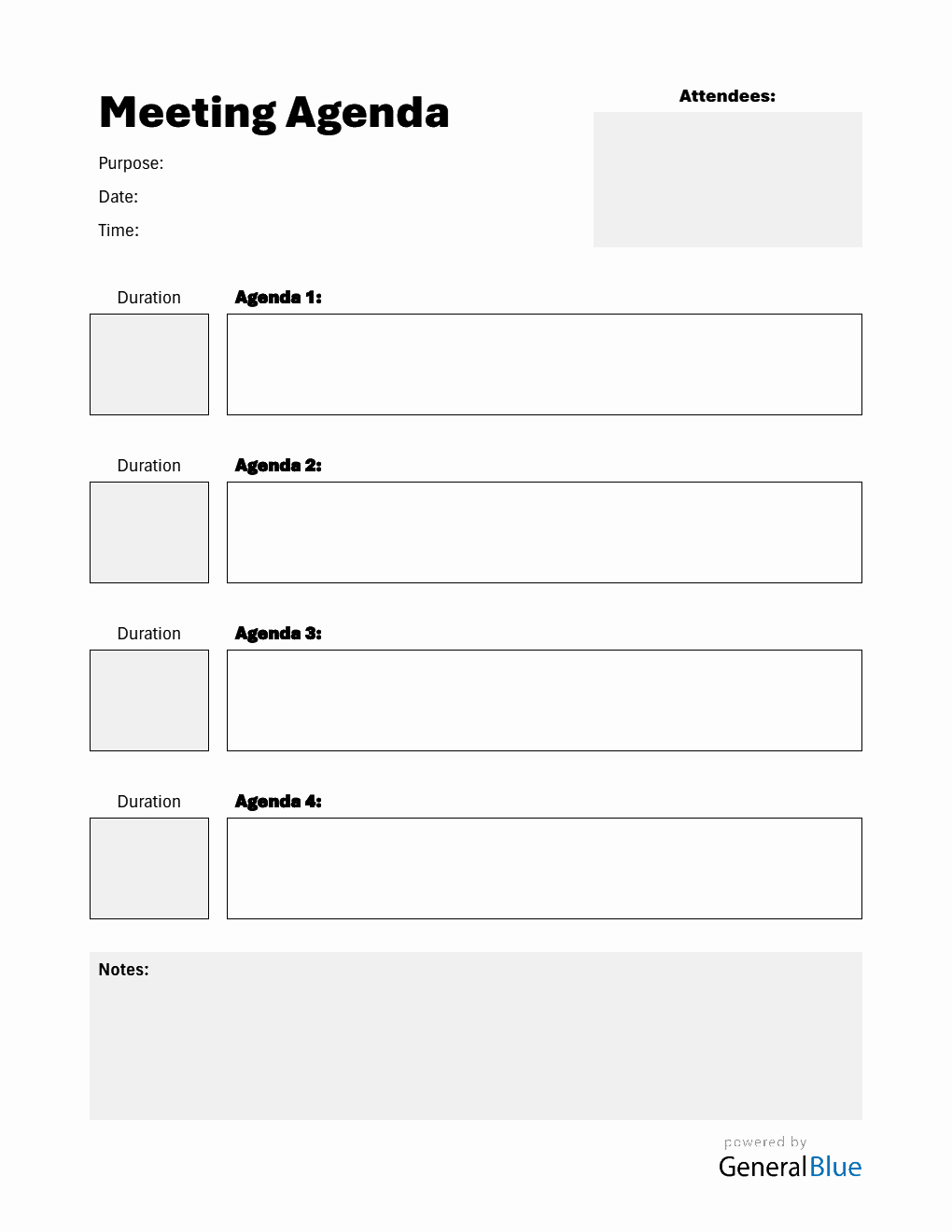  Meeting Agenda Template | Free to Use in Word Format